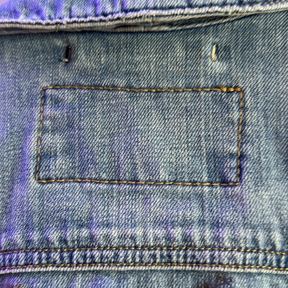 OOAK painted Eddie Bauer Jean Jacket - Picture 5 of 5